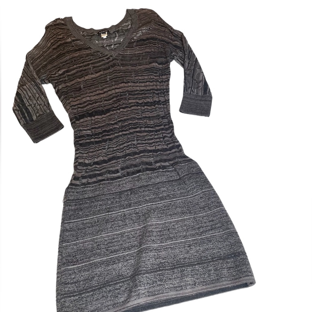 Bodycon dress, black & grey, size L